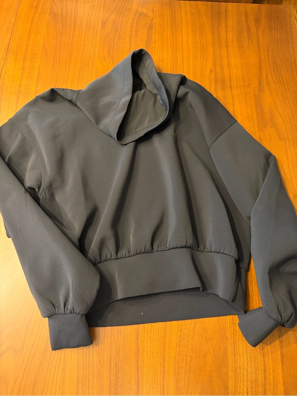lululemon athletica Black Cropped Pullover Hoodie